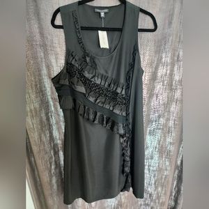 Banana Republic Black Silk Slip Dress, size XL Tall